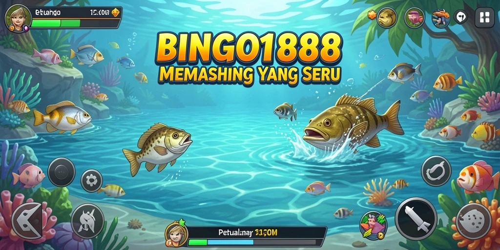 Tampilan gameplay memancing yang menarik di BINGO188.