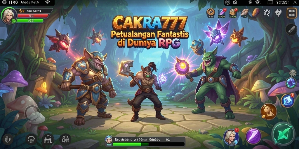 Tampilan gameplay RPG yang menegangkan dan mengasyikkan.