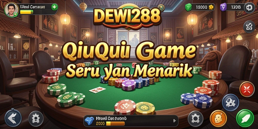 Tampilan gameplay seru DEWI288 dalam permainan QiuQiu.
