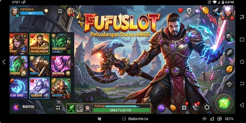 Screenshot gameplay FUFUSLOT yang menampilkan aksi seru di dunia ARPG.
