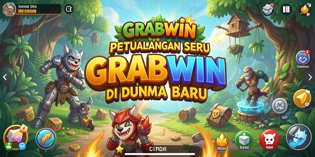 Tangkapan layar gameplay mendebarkan dari GRABWIN.