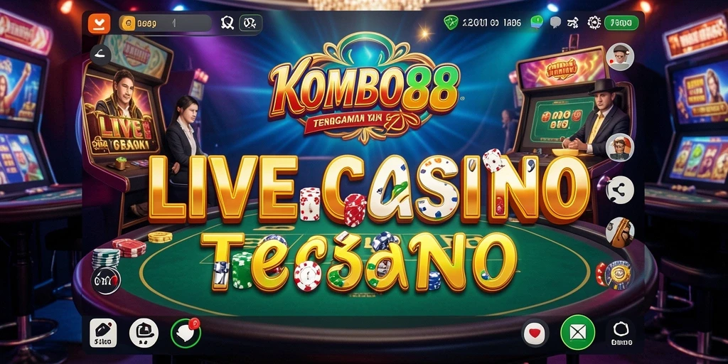 Screenshot gameplay Live Casino yang mengesankan dari KOMBO88.