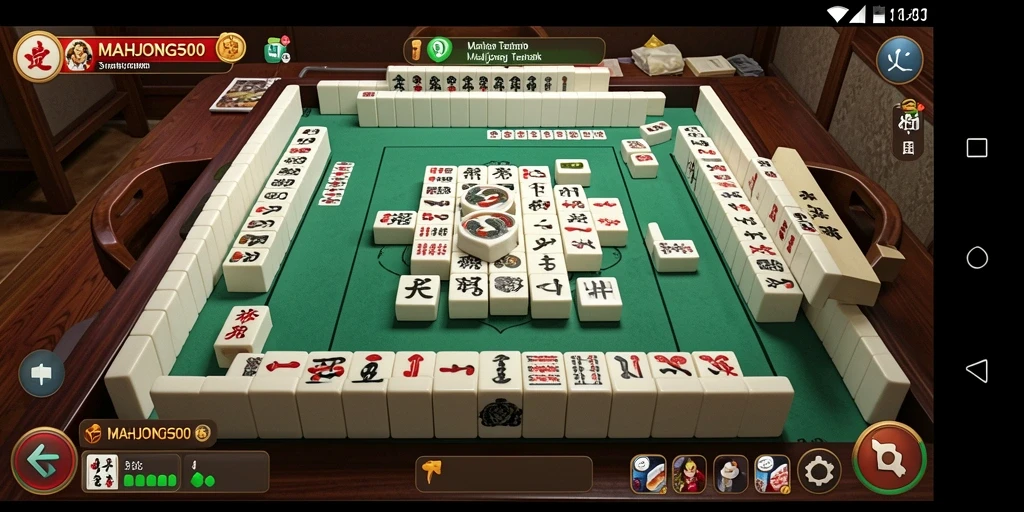 Tampilan gameplay menarik dari MAHJONG500 dengan grafis yang memukau.