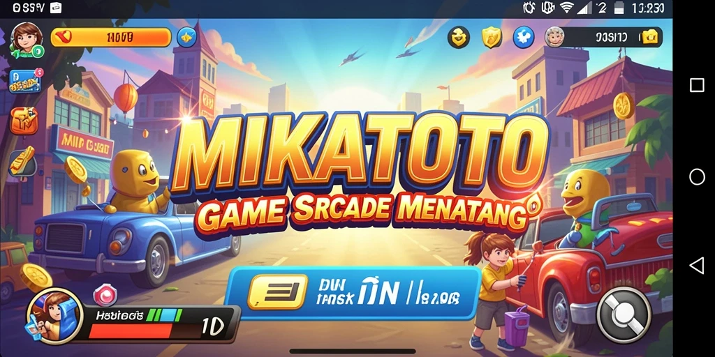 Screenshot MIKATOTO menampilkan aksi seru di gameplay Arcade.