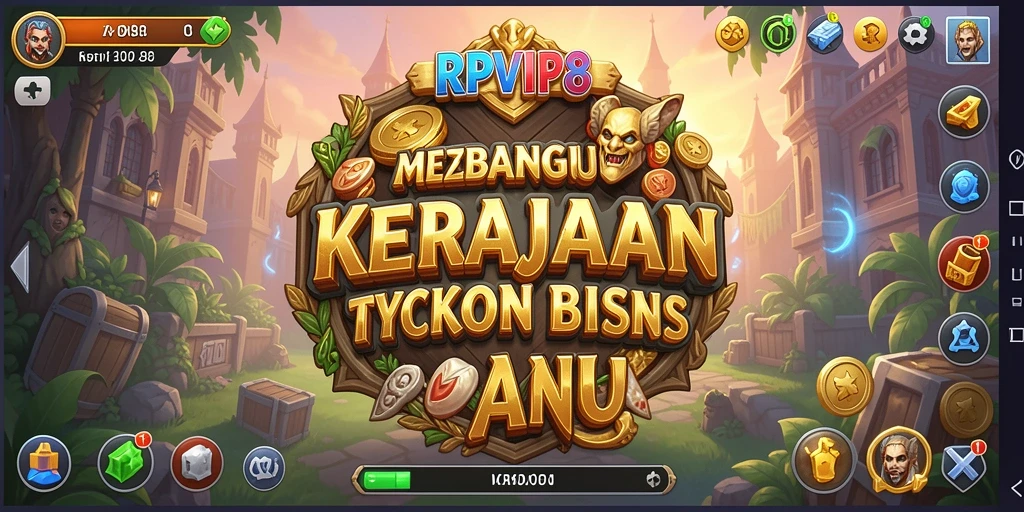 Screenshot gameplay RPVIP8 menampilkan aktivitas bisnis yang seru.