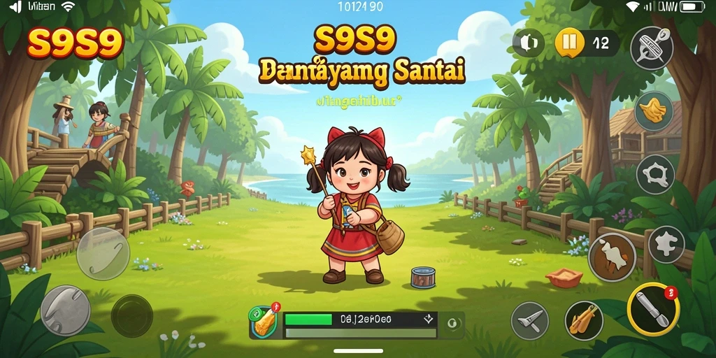Gameplay S9S9 yang penuh warna dan menarik perhatian.