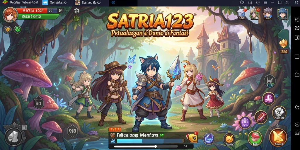 Tampilan gameplay SATRIA123 yang penuh aksi dan cerita mendalam.