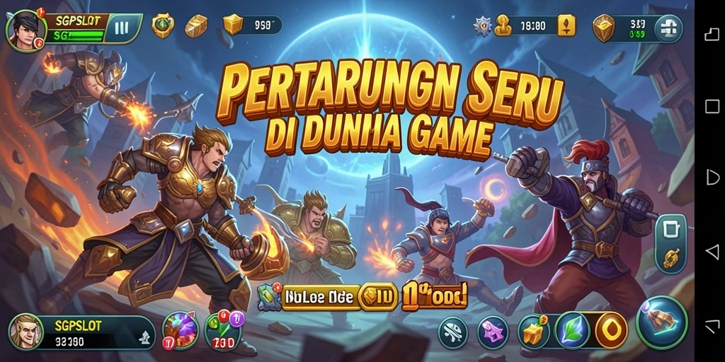 Tampilan intens pertarungan di SGPSLOT dengan karakter yang berbeda.