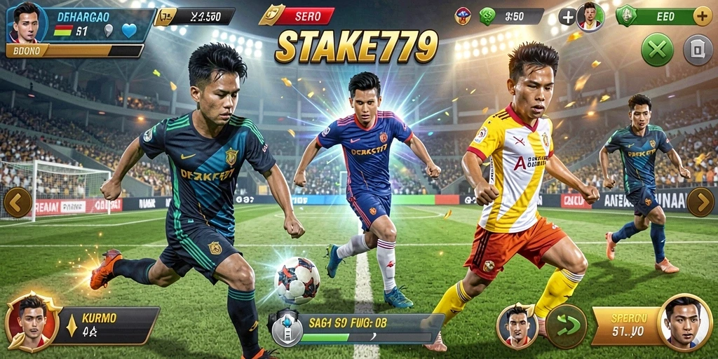 Menampilkan momen seru dalam permainan olahraga STAKE779.