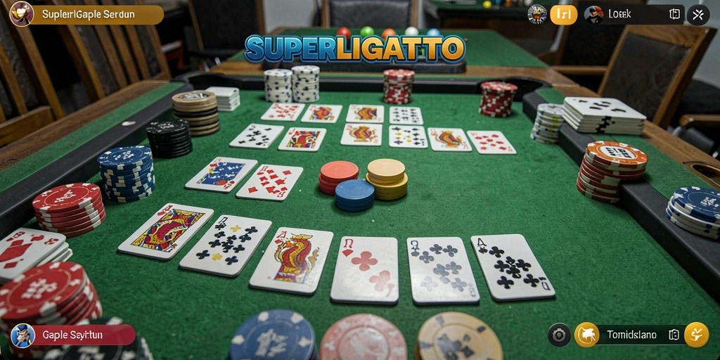 Tampilan gameplay seru dari SUPERLIGATOTO yang mengasyikkan.