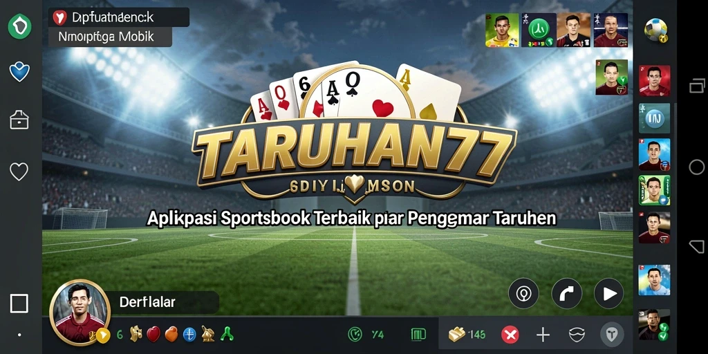Tampilan antarmuka <strong>TARUHAN77</strong> yang menarik saat memasang taruhan olahraga.