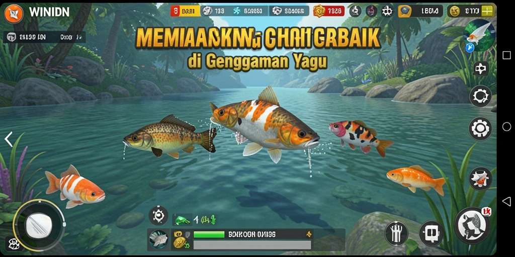 Tangkapan ikan terbesar dalam gameplay WINIDN.