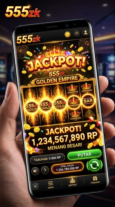 Tampilan utama aplikasi 555zk yang memudahkan navigasi.
